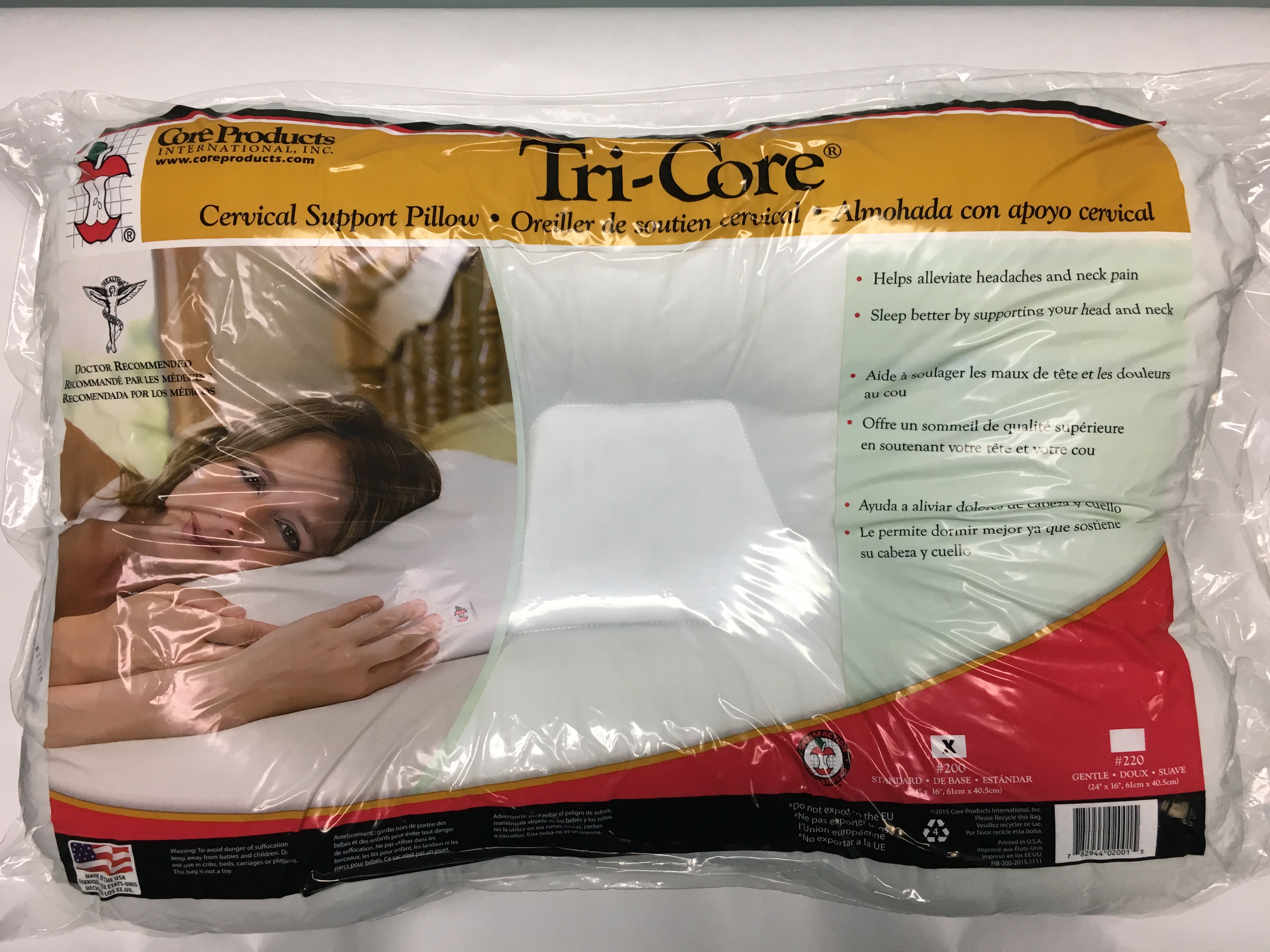 Tri-Core Support Pillow